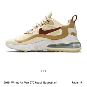 Nike Air Max 270 React equestrian sz 8